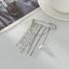 Elegant Metal Chain Tassels Brooch Badge With Layered Effect For Adding Flair To Coats Bags And Various Garments