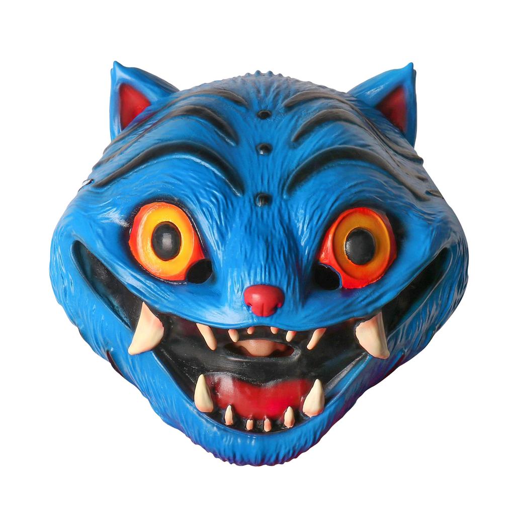 Blue Halloween Latex Mask Horror Latex Mask Masquerade Head Cover