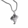 Rock Pendant with Chain Gothic Hip Hop Collarbone Necklace Punk Elephant Necklace  Party Jewelry
