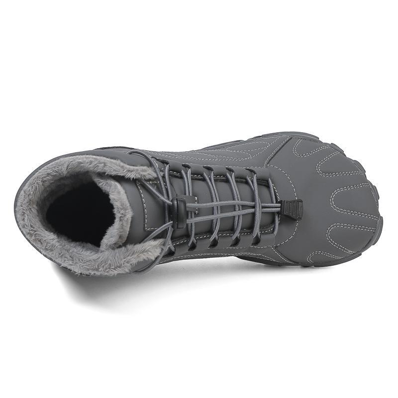 2025 new outdoor mountaineering cotton shoes, velvet warm snow boots, five-finger thickened men's and women's shoes