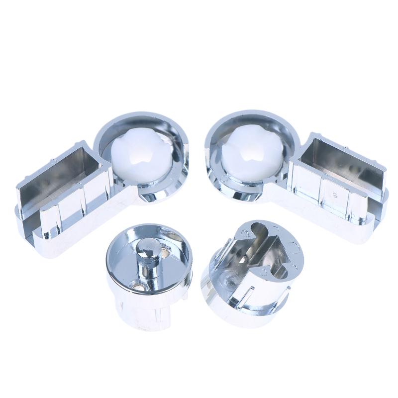 Duschgelenk-Halterungen Für 6Mm Glas Stabilität Für Duschwände Robustes Abs-Material Mit Chrom Design