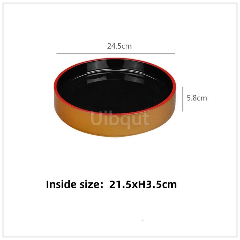 Japanese sushi bucket cuisine sashimi raw fish seafood dish fruit dish food Salmon Ice Plate Ice Saucer round tray tableware art