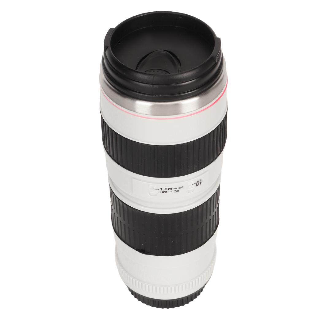 Camera Lens Coffee Mug Stainless Steel Coffee Mugs Sled Lids Photographer Camera Mug Travel Coffee Cup for Men Women