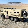 Children's Alloy RV Camping Off-Road Vehicle Toy Model with Motorcycle