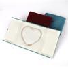 Caja de terciopelo con doble apertura para collar de perlas, caja para juego de joyas, caja de regalo para perlas, caja de embalaje para collar de perlas