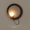 Modern Iron Circular Wall Lamp G9 Bedroom Bedside Lamp LED Nordic Magnet Adjustable Hotel Living Room Background Wall Decoration