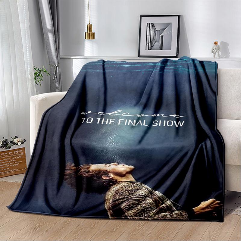29 Style H-Harry Styles Singer Star Soft Flannel Blanket for Beds Bedroom Sofa Picnic,Throw Blanket for Leisure Nap Gift