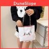 Kids Canvas Handbag With Colorful Cartoon Print Small Tote For Casual Outings