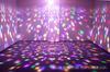 QUWEI Stage Lighting RGB LED Crystal Disco Magic Ball with Remote Control, DMX Effect, Multicolor
