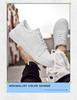 Autumn Plus Size Men's Height-Boosting Leather Sneakers (6CM) - Fashionable White Casual Shoes
