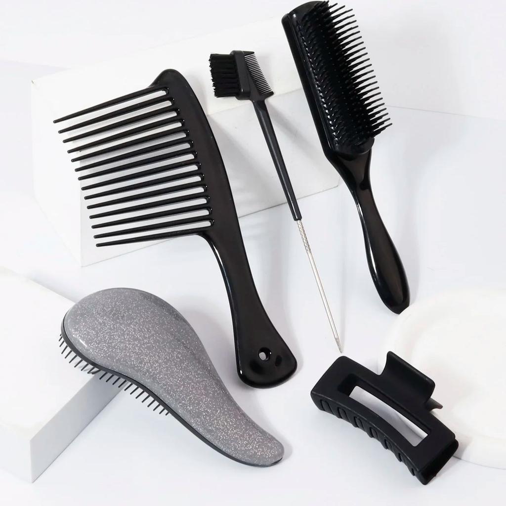 5pcs Hair Comb Set - Suitable for Home Hair Styling, Suitable for Both Dry and Wet Hair,special for Real Hair Wigs