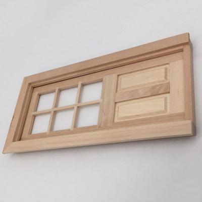 1/12 Dollhouse Miniature Wood Door Unpainted Diy Accessories Model Toys