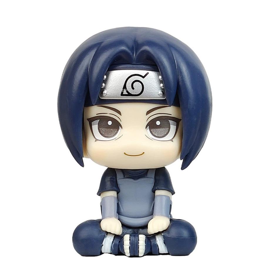 Anime-Figur Naruto Kakashi Actionfigur Q Version Kawaii Sasuke Itachi Figur Autodekoration Sammlerstück Weihnachtsgeschenk