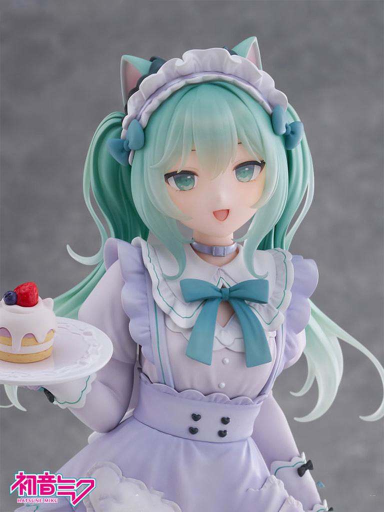 New Hatsune Miku Desktop Cute Action Figure Cat Ears Maid Ver. Cosplay Anime Figurine Kawaii Girl Model