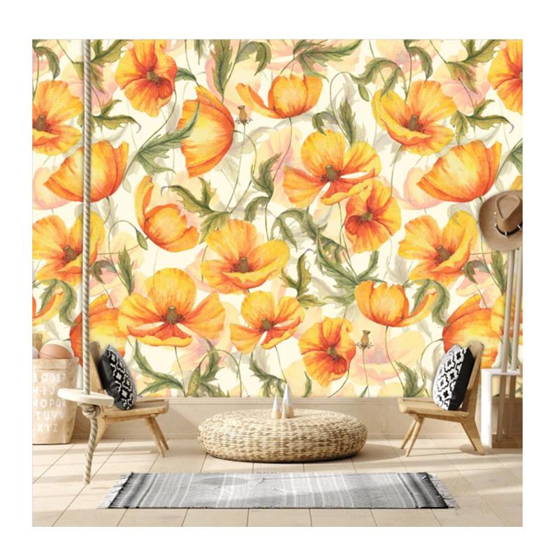 

Современные съемные обои с цветами, домашний декор, обои для девочек для гостиной, спальни, фреска 200 cm(W) x 140 cm(H)