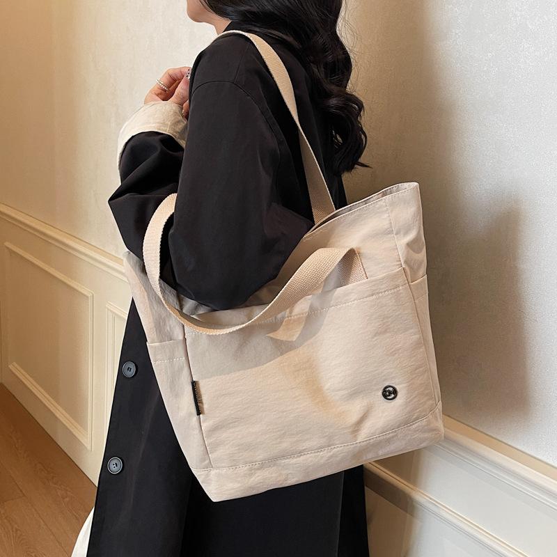 Large Capacity Cloth Bag Bag Female Tote Bag To Work Commuting Shoulder Leisure Student Class Tote Bag