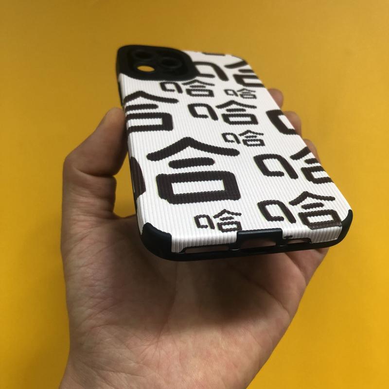 Çince karakterler telefon kılıfı için Iphone 11 14 Pro Max 13 Mini 11 12 darbeye dayanıklı tampon kapak için Iphone Xr Xs X 7 8 artı Se2020