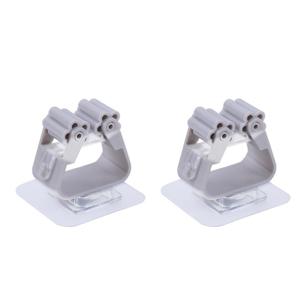 

Настенный держатель для швабры, щетки, метлы, вешалка для хранения, кухонный органайзер для дома синий