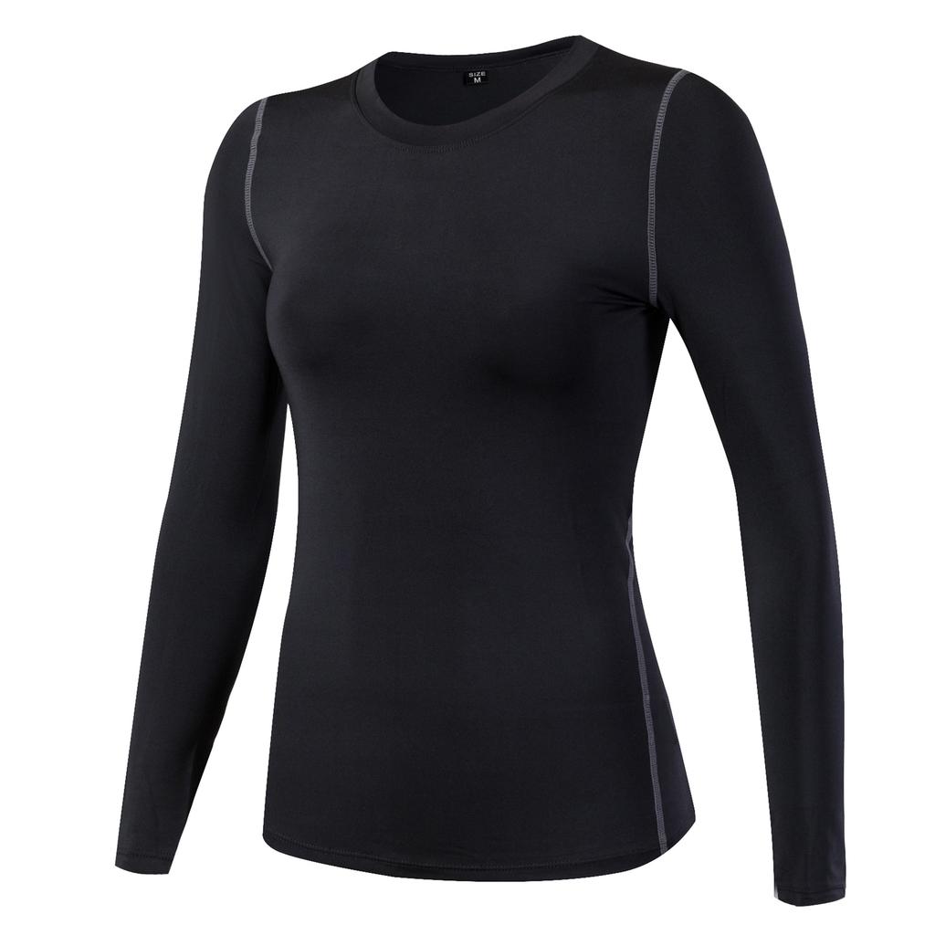 Ny Dam T-shirt Snabbtorkande Jacka Långärmad Yoga Sportkläder Fitness Löpning Slim Fit Topp Halv Dragkedja Hoodie