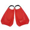 Red M Swim Training Fins Comfortable Silicone Lap Swimming Short Blade Floating Flippers With Mesh Bag for Adults Snorkeling