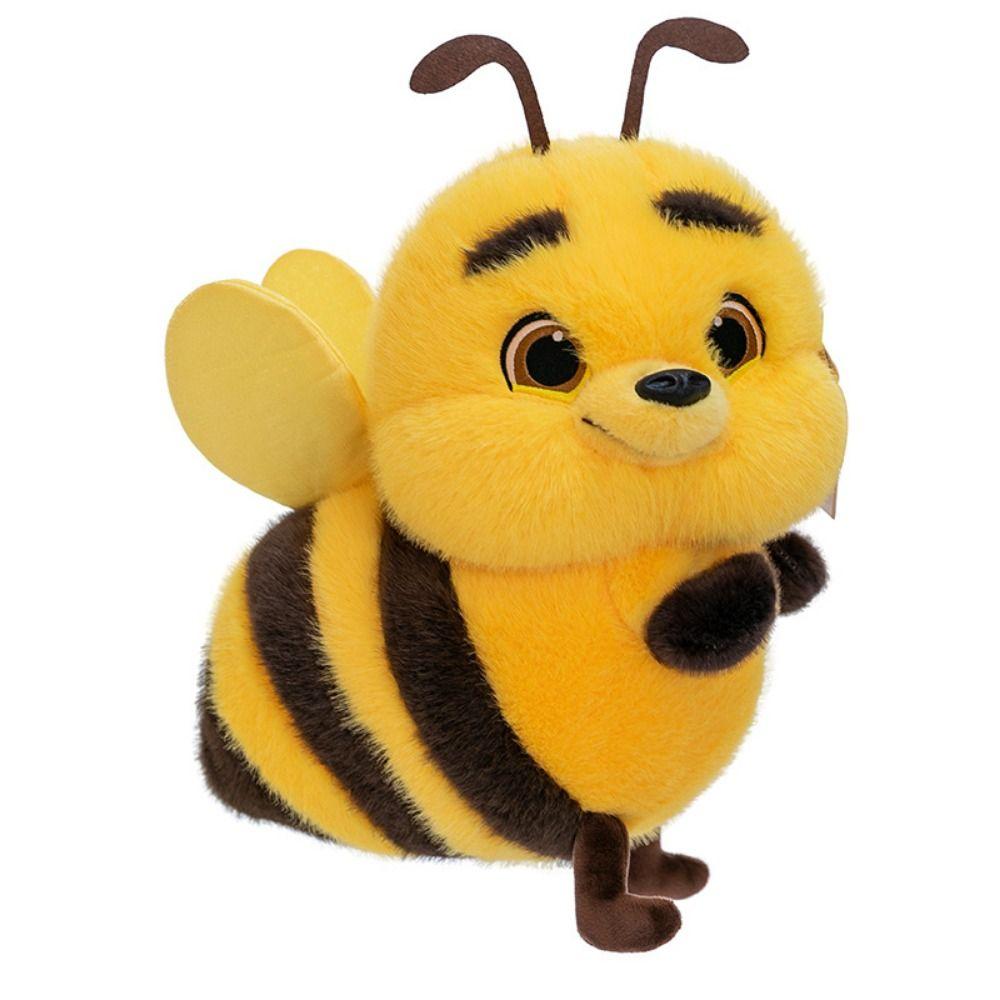 Cartoon Bee Plush Toy Plush Doll Bee Animal Plushie Funny Stuffed Bee Doll  Room Decor