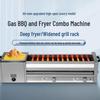 Commercial Gas Griddle & Fryer Combo