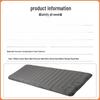 Portable Outdoor Inflatable Air Mattress with Reinforced Strip Design