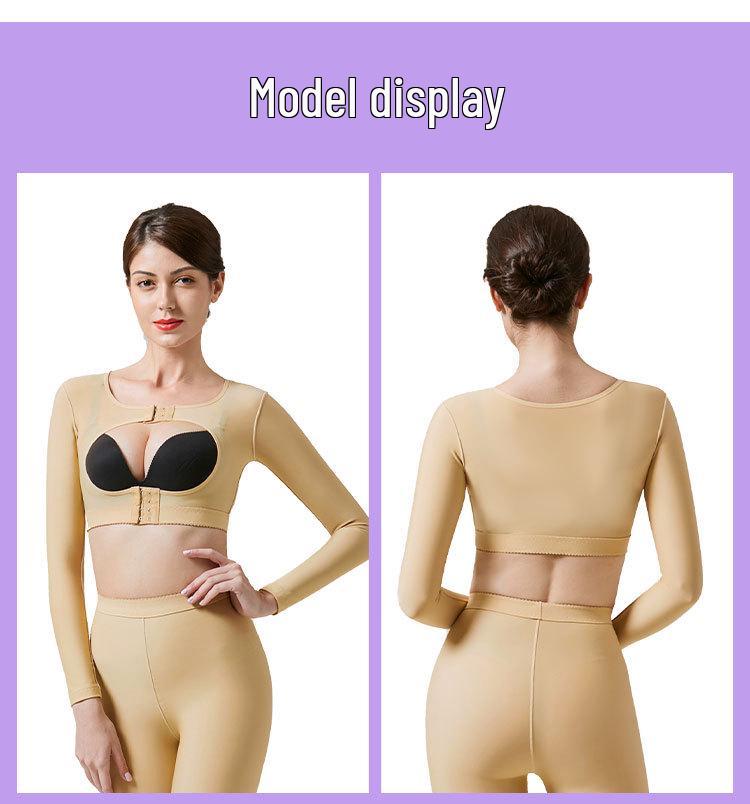 Damen Post-OP Arm Kompressions Shapewear: Fettreduktion im Oberkörper & Anti-Erschlaffungs-Bruststütze