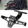 Universal Adjustable Aluminium Alloy Fender Eliminator Kit Motorcycle Rear License Plate Holder Moto Accessories Tail Mount Holder Frame