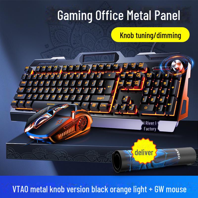 Silver Carving V2G5 Metal Gaming USB Set: Keyboard, Mouse, Headset