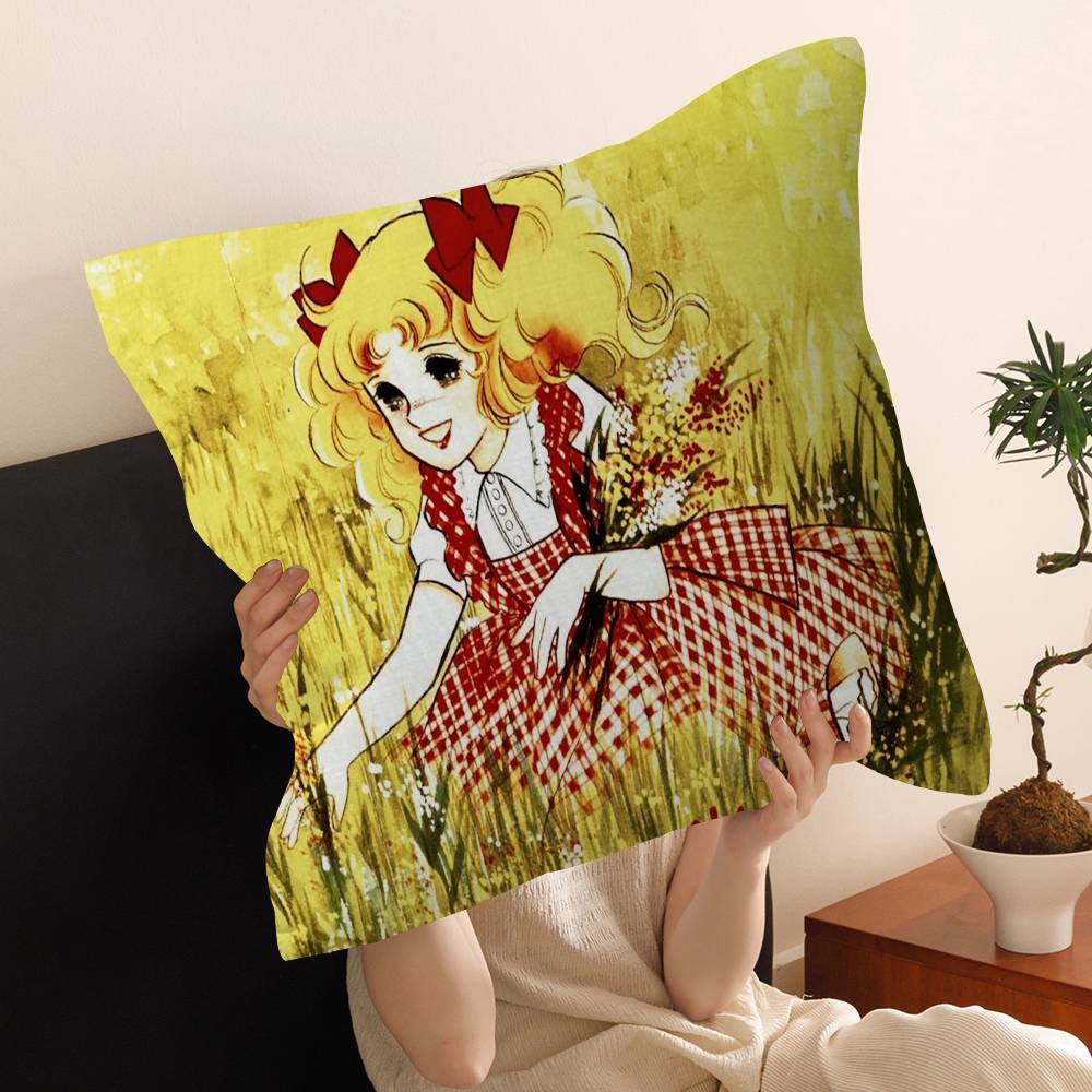 Cartoon Anime womens Candy Sweet pillow cover sofa cushion cover home room decoration children gift