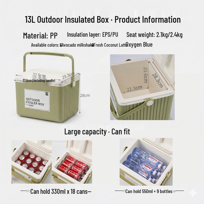 13L Outdoor Auto-Kühlschrank zur Aufbewahrung frischer Lebensmittel - Drachenboot- & Mittherbstfest-Geschenkbox