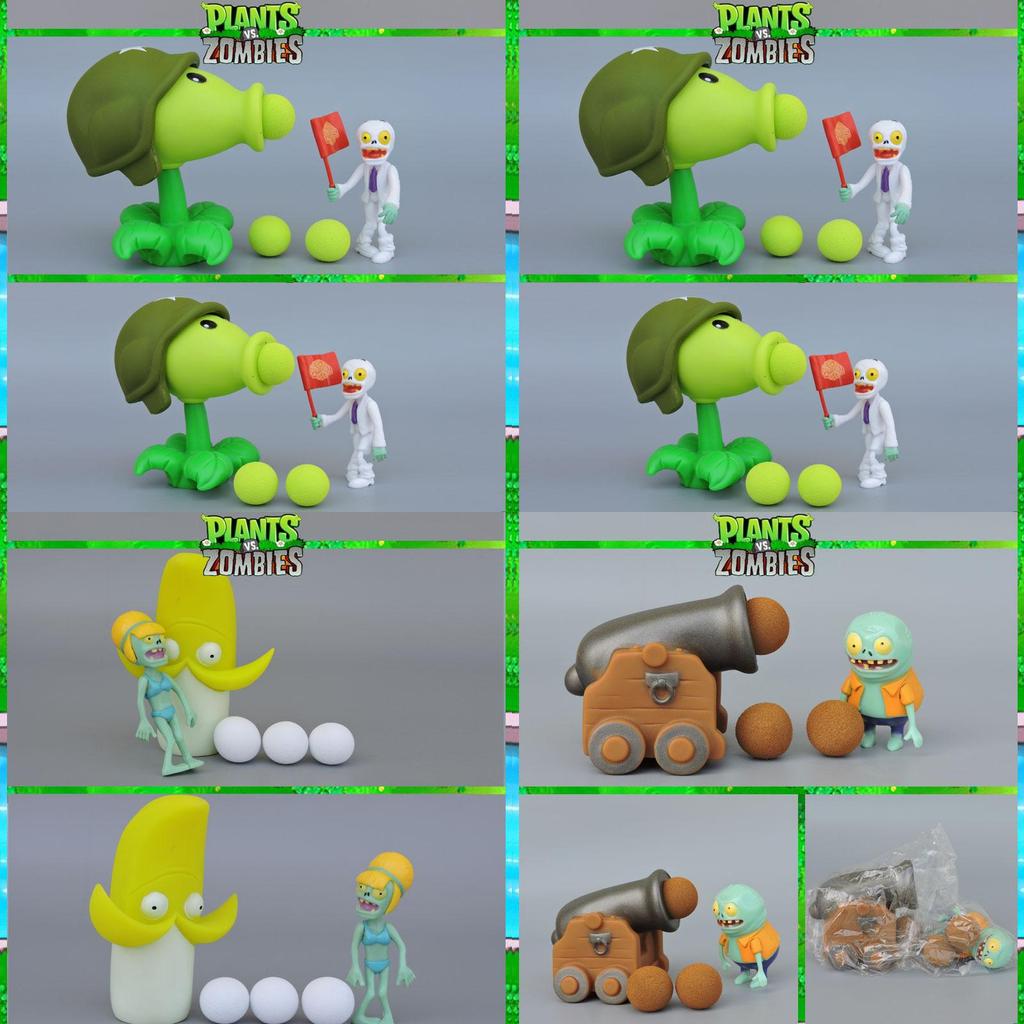 Plants V Zombies Pvc Plant Figures Bulk Pack For Kids And Collectors