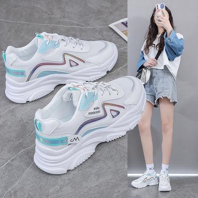 Frühling Neue Dicken sohlen Daddy Schuhe Frauen Koreanische Version Atmungsaktive Alle-spiel Casual Schuhe Frauen