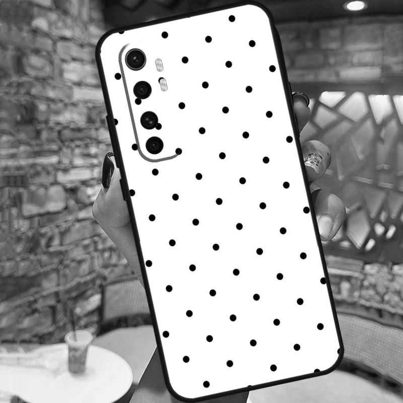 Black And White Polka Dot Case For POCO F3 X3 GT M3 M4 X3 Pro Phone Back Cover For Xiaomi Mi 11 Lite 9 10 11T Pro