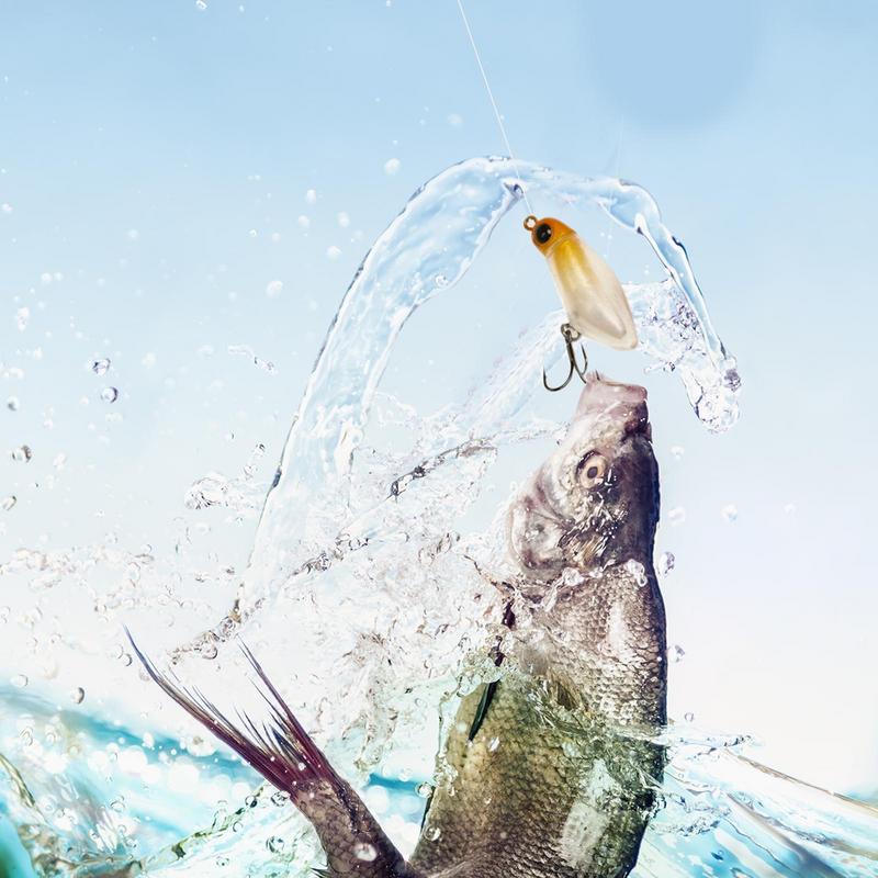 Fly Fishing Lures 5pcs Realistic Fish Lures With Hook Pencil Fishing Gear With Tackle Box Silent Floating Swimbait For Bass