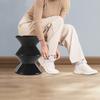 3-Tier Plastic Side Table - Black Round Modern End Table for Living Room, Sofa, Stool, Decor - Holds 220 Lbs, 14.2 Inch Diameter