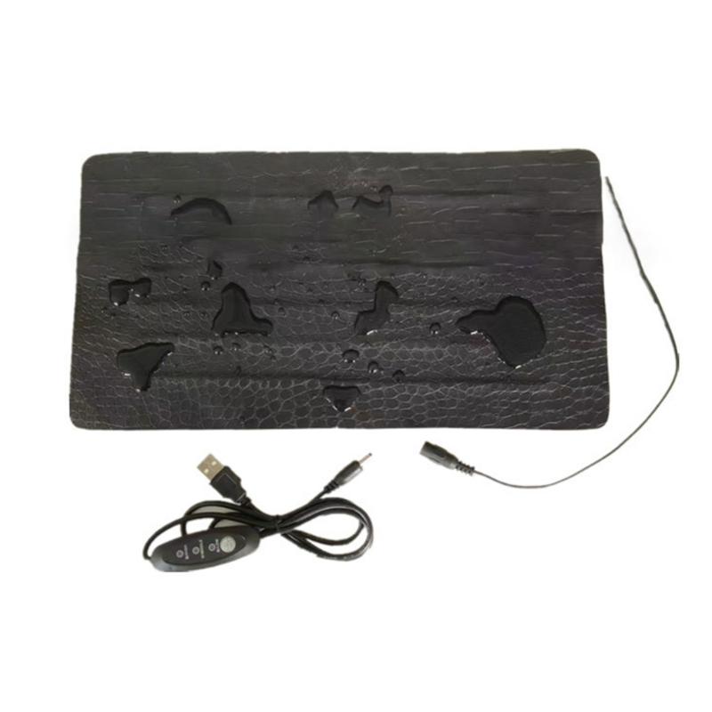 Portable Waterproof Seedling Heat Mats 3 Heat Level USB Powered for Indoor Plant and Reptiles Habitat Maintenance