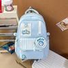 Schoolbag new backpack junior high school students high value third to sixth grade schoolbag female ins Korean version of college style backpack