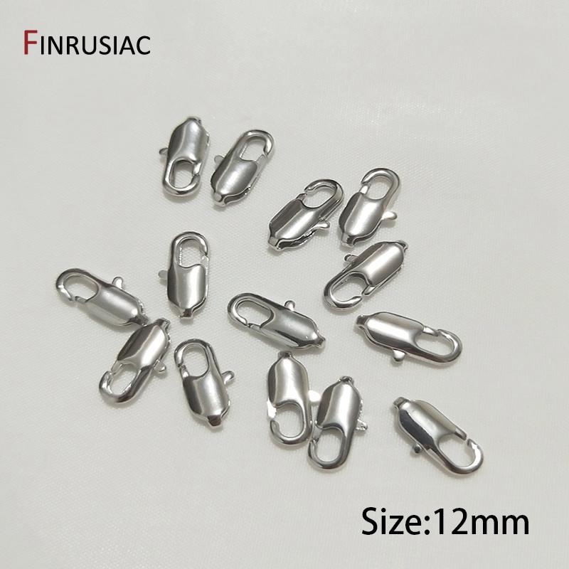 

10mm/12mm 14K Gold/Platinum Plated Lobster Clasps For Jewelry Making DIY Bracelets Necklaces Clasps Findings Craft 10 pieces