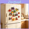 Creative Fruit Panda Refrigerator Magnets Set With Resin Materials For Kitchen Decor And Gifts