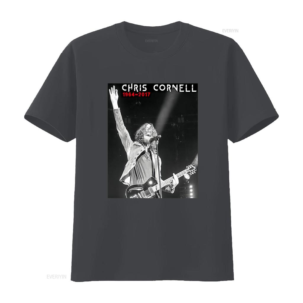 Chris Cornell 1964 2017 R I P T Shirt Baggy Boyfriend 1949 vintage Washed Top For Everyday Wear Stylish Stretched homme