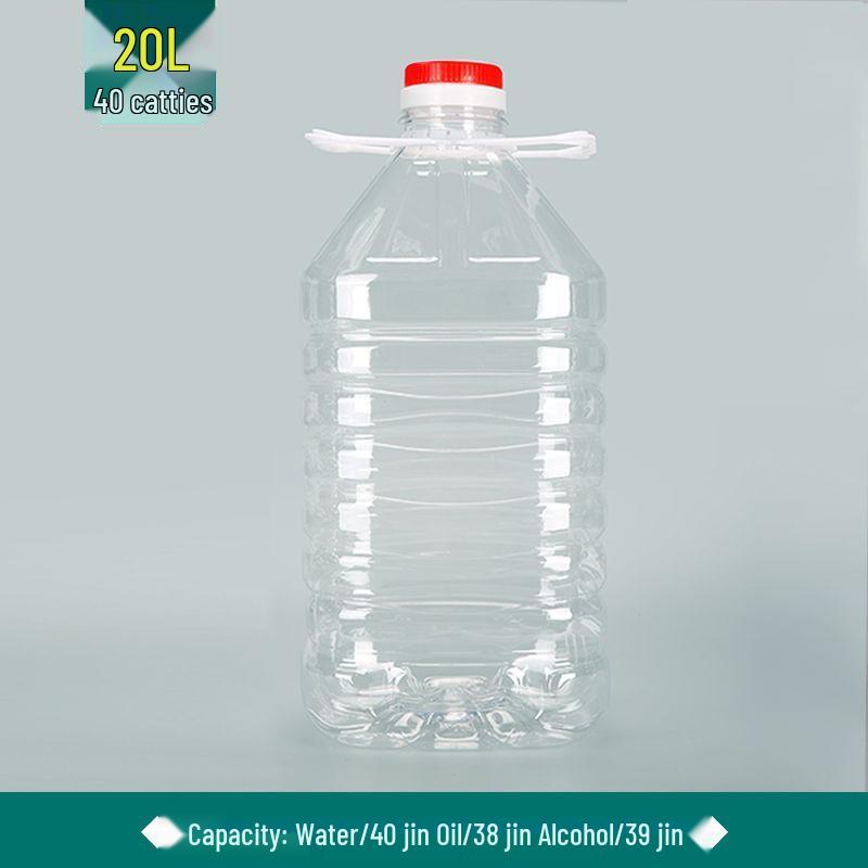 Ensemble de barils/bouteilles/pots en plastique alimentaire transparent pour huile et vin