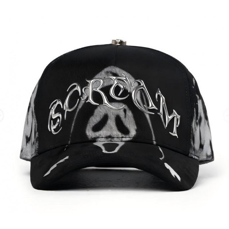 Adjustable Unisex Baseball Cap With Embroidered Design Cotton Hat Outdoor Casual Hip Hop Wear