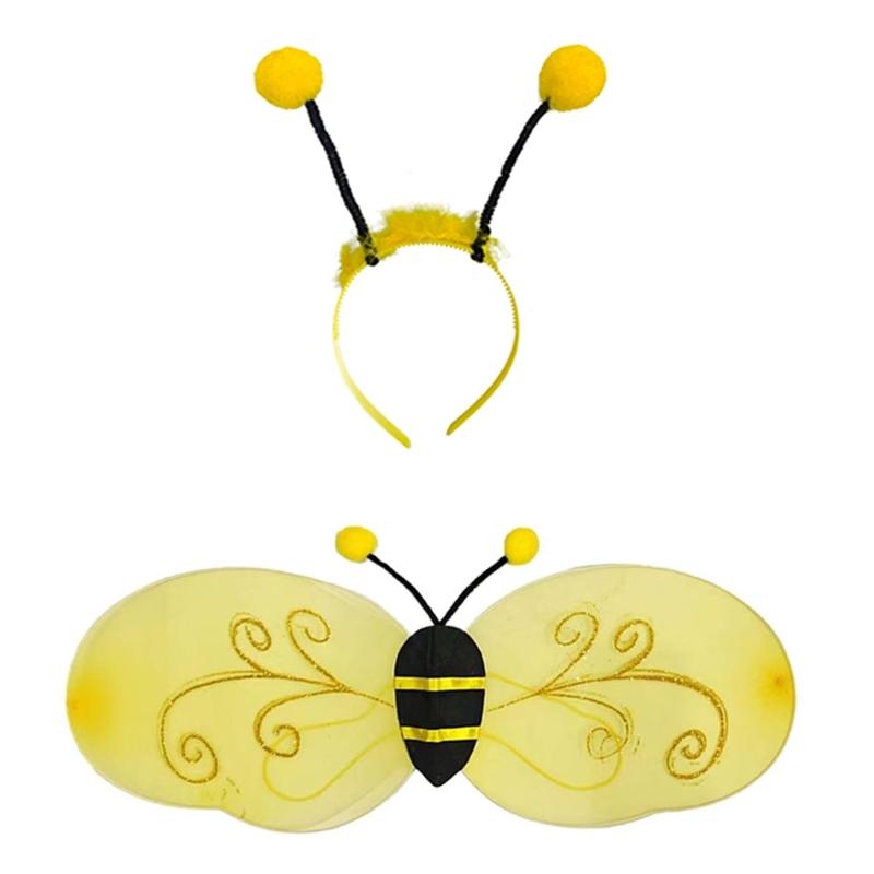 

Animal Wing Halloween Costume Accessory Animal Role Play Wing Headband Wand for Women Kid Halloween Masquerade Cospaly