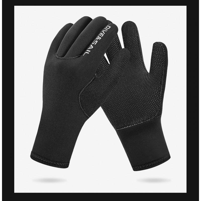 3mm Neoprene Diving Gloves Surfing Snorkeling Swimming Cold Water Protection Anti-Slip Wear-Resistant Hand Gear