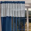 2pcs Sheer Lace Curtains with Pleated Ruffles Gauze Curtain