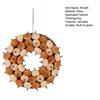 Fabric Pumpkin Wreath Fall Thanksgiving Home Decor with Colorful Mini Gourds Seasonal
