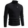 Men S Casual Loose Stand Collar Knit Sweater Autumn Winter