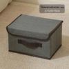 Foldable Dustproof Clothes Storage Box with Lid - Multifunctional Organizer for Clothing and Pants